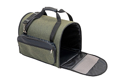 Сумка-переноска CLASSIC раскладная, 4 кармана, 43*32*28см (нейлон "Жаккард") хаки ZooM