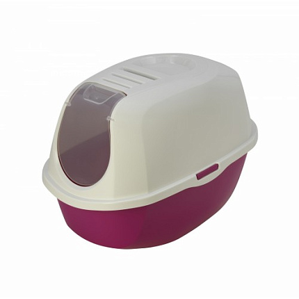 Туалет-домик Smart Cat с угольн. фильтром 54*40*39 см C370-328 ярко-розовый 24647роз Moderna