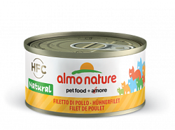 Almo Nature консервы для кошек "Куриное филе" 70г 26490