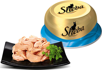 Sheba (Шеба) консервы для кошек Сочный тунец в нежном соусе 80 г 10116244