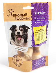 Лакомый кусочек Косточки из мяса ягненка 1 шт TITBIT