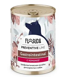 Florida Dog Gastrointestinal Консервы для собак при расстройствах пищеварения, с телятиной 340г