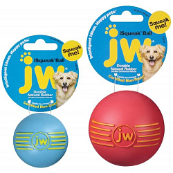 Игрушка для собак "Мяч с пищалкой", каучук маленькая  арт. JW43030