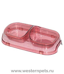 Миска двойная прозрачная 2 х 0,15 л Р867 (360231) BUDDY