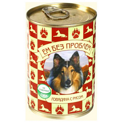 Ем без проблем д/собак ж/б Говядина с рисом 20*410 г 