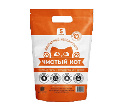 Наполнитель Чистый Кот Древесный 5 л