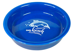 Миска керамическая для кошек 200 мл Форель, синяя Mr.Kranch 