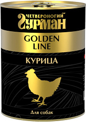 Четвероногий гурман “Золотая линия” курица натуральная в желе для собак 340 г