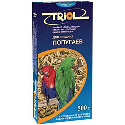 Триол Криспи д/средних попугаев 500 г