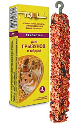 Триол (Triol) лакомство Палочки для грызунов  с медом 1 шт.