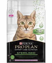 PROPLAN Cat ActiProtect сухой корм для стерилизованных кошек индейка 1,5 кг 