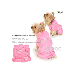 PUPPY ANGEL 017 Дождевик Голливуд (L, розовый)  0019691
