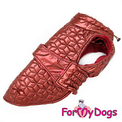 FOR MY DOG Попона бордовая металлик  (А1) FW802/2-2019