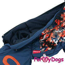 FOR MY DOG Комбинезон синий/оранжевый д/мальчиков  (20) FW843-2020 М