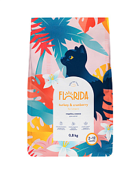 FLORIDA(Флорида)сухой корм для котят с индейкой и клюквой 3+1кг