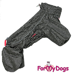 FOR MY DOG Дождевик на шелке т.серый для мальчиков р-р 22 684SS-2022 M шелкм