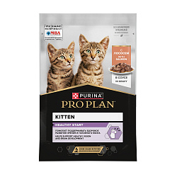 PRO PLAN (Про План) HEALTHY START влажный корм для котят с лососем в соусе, 85 г