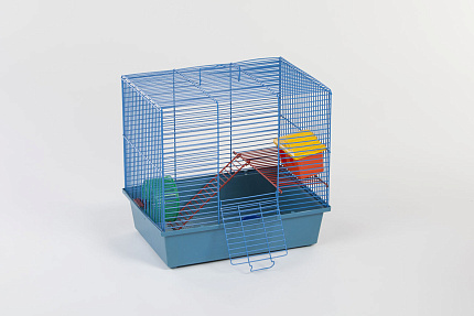 Клетка 2-х этажная д/грызунов Lusy Hamster 2 (215) с комплектом Велес