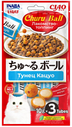 INABA (ИНАБА) шарики с кремовой начинкой Тунец Кацуо 10г х 3шт
