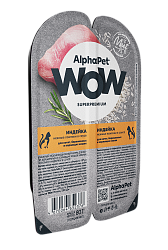 AlphaPet (АльфаПет) WOW влажный корм для котят и беременных кошек индейка в соусе 80 г