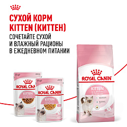 Royal Canin (Роял Канин) Kitten (Киттен) корм влажный для котят до 12 месяцев кусочки в желе 85 г 