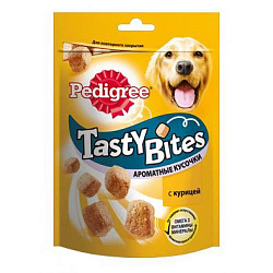 Лак-во Педигри TASTY BITES ароматные кусочки с курицей 130 г