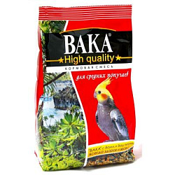 Вака High Quality корм для средних попугаев 500 г 54226