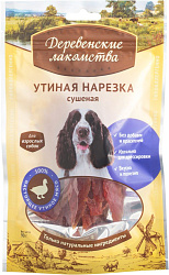 Деревенские лакомства Утиная нарезка сушеная для собак 100 г 79711212