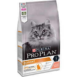 PROPLAN CAT ELEGANT для кошек поддержания красоты шерсти/кожи, лосось, 1,5 кг 