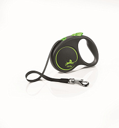 FLEXI NEON S 5 М ДО 15 КГ РУЛЕТКА ЧЕРНАЯ НЕОН ЗЕЛЕНЫЙ РЕМЕНЬ