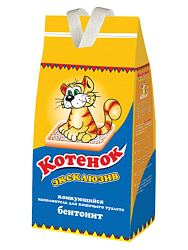 Наполнитель комкующийся Котенок Эксклюзив 5 л 