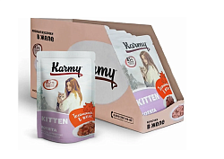 KARMY Kitten влажный корм для котят до 1 года телятина в желе 80 г