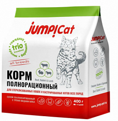 Jump Trio STERILIZED  Корм для кошек 0,4 кг