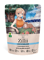 ZILLII (Зилли) влажный корм для стерилизованных кошек лосось в соусе 85 г