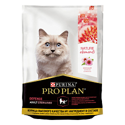 PRO PLAN (Про План)Nature Elements STERILISED сухой корм для стерилизованных кошек с курицей, 200 г