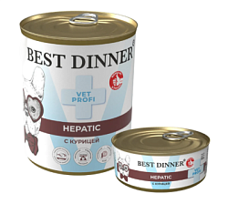 BEST DINNER (Бест Диннер) Hepatic при заболевании почек и печени консервы с курицей для собак, 100 г