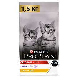 PROPLAN CAT JUNIOR д/котят с курицей 1,5 кг 