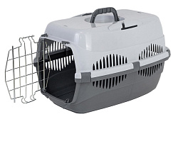 Переноска ZooM, серия "Спутник-2" с мет.двер, (до12кг) 49*33*h32смм 4092сер-сер