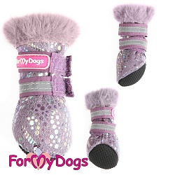 FOR MY DOG Сапоги зимние пурпурный ц/кр (3) FMD689-2021 