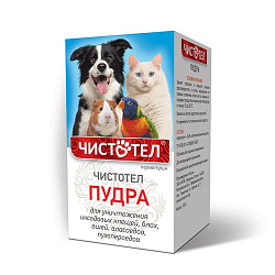 Чистотел пудра от блох для грызунов,кошек,собак и птиц 100 г, Неотерика