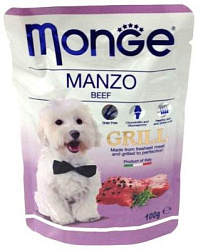 Monge Dog Grill пауч для собак с говядиной 100 г  арт.70013154