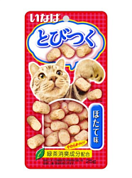 INABA Лакомство запеч. д/кошек Tobitsuko Tobitsuko со вкусом морского гребешка 25г