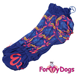 FOR MY DOG Дождевик синий д/девочек  (К47) 462SS-2020 F