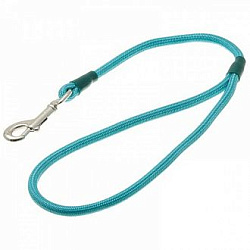 Водилка с карабином круглая 6 мм*50 см (бирюзовая) 72-0792  V.I.Pet