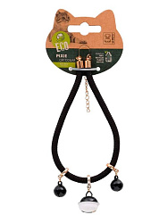 M-Pets эко-ошейник для кошек, черный, 0.6 x 30 см