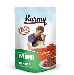 Karmy (Карми) влажный корм для щенков мелких пород телятина в соусе 80 г