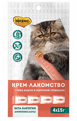 Мнямс Крем-лакомство для кошек с морским гребешком 15 г*4 шт 703829