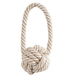 Игрушка для собак "Веревка-плетеный мяч с петлей" светится в темноте 50/200 мм арт.GJ05 Triol