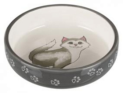Миска для кошек короткомордных пород 0,3 л* d15 см арт. 24784 Trixie