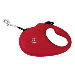 Поводок-рулетка Collar для собак размер XS 12 кг, 3 м лента красный  81233
